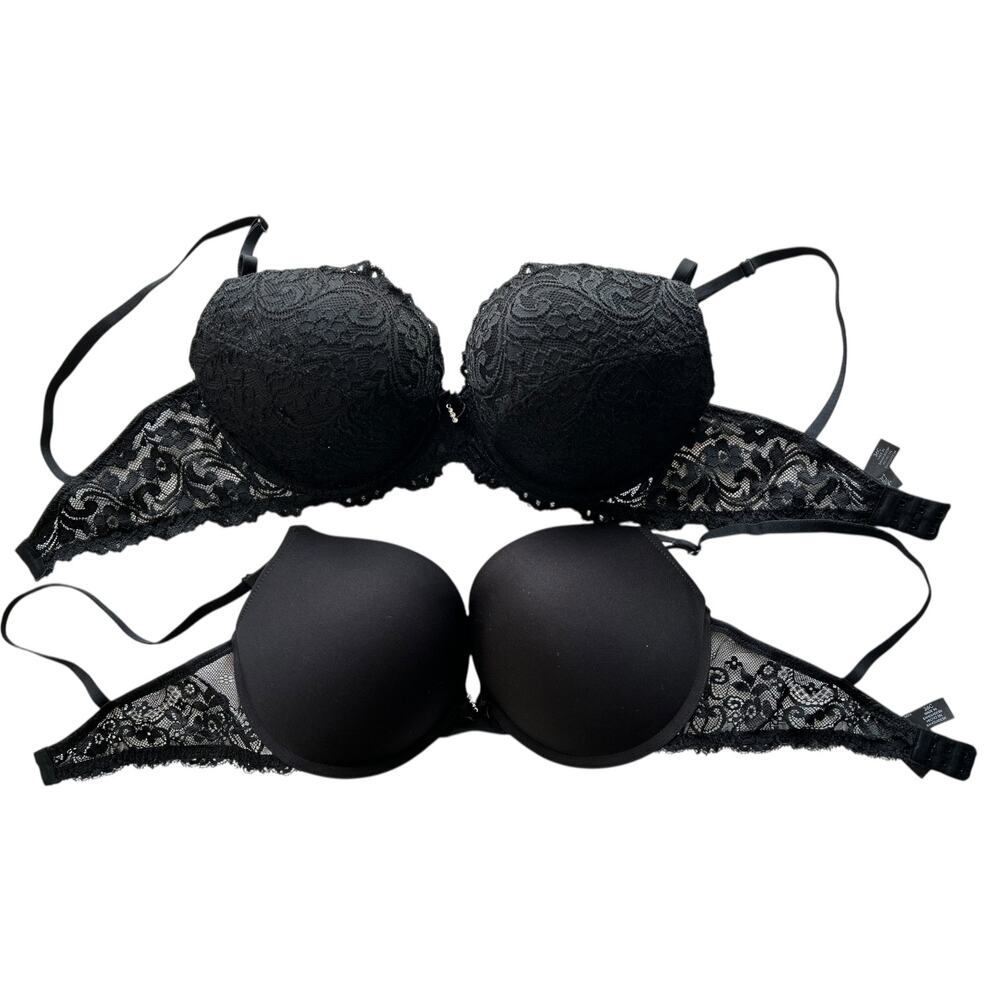 Smart & Sexy Womens Maximum Cleavage Underwire Push Up Bra 36C Set of 2 - Picture 2 of 5